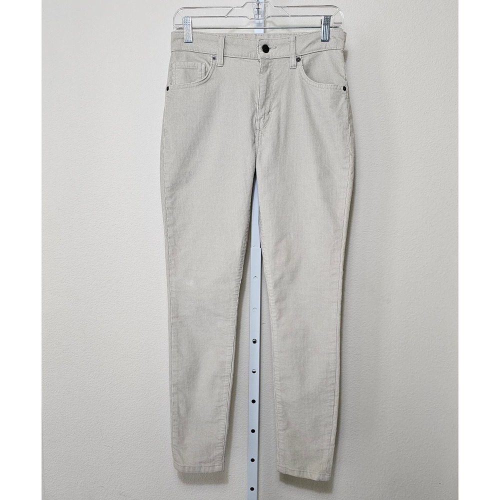 PATAGONIA Women's Organic Cotton Light Beige Corduroy Zipper Pants Sz 27